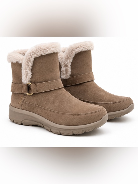 Skechers Shoes - NWT Skechers Easy Going Dreamers Luxe Vibes Slip-Ins Boots Taupe Size 8